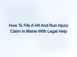 How to File a Hit and Run Injury Claim in Maine with Legal Help